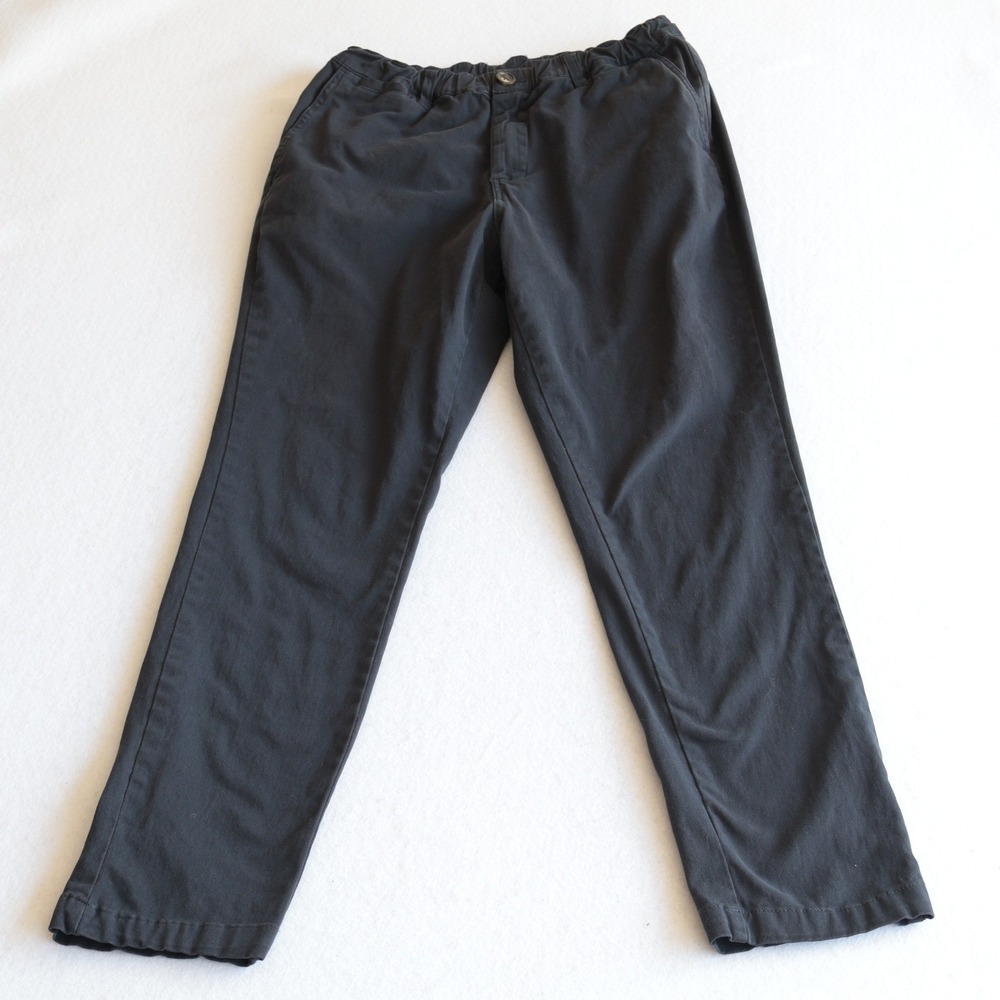 Cove USA Pants Fits Mens 30x29 Navy Elastic Waist Athleisure Chino Trousers
